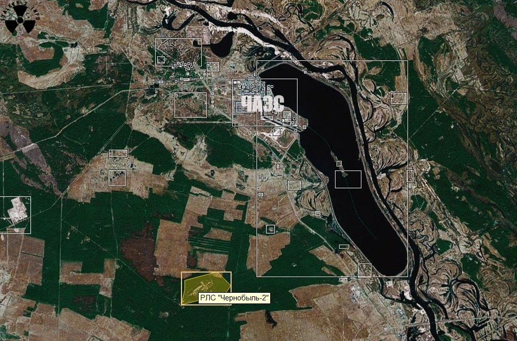 Чернобыль 2 на карте гугл